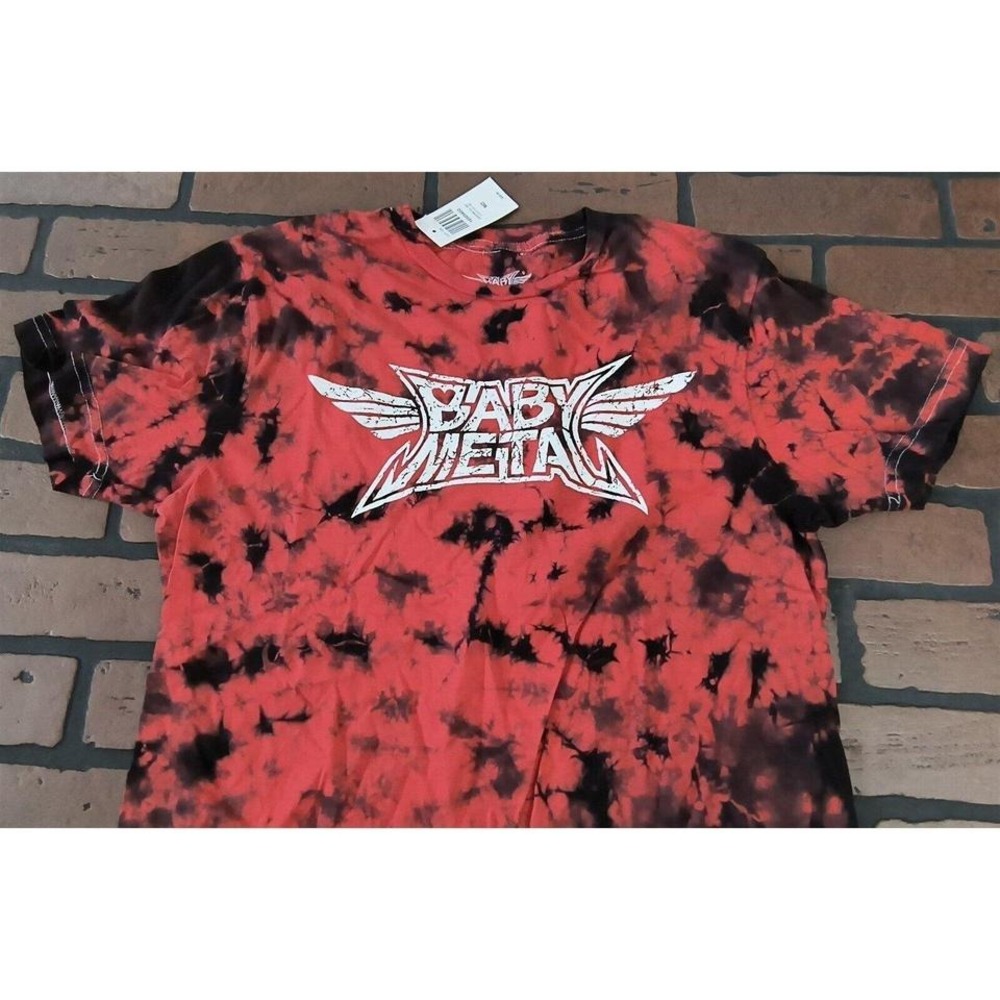 BABY METAL -‎ Red Tie-Dye Logo T-shirt ~Never Worn~ M